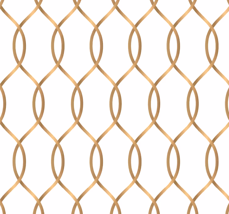 Gouden rooster behang woonkamer - TenStickers