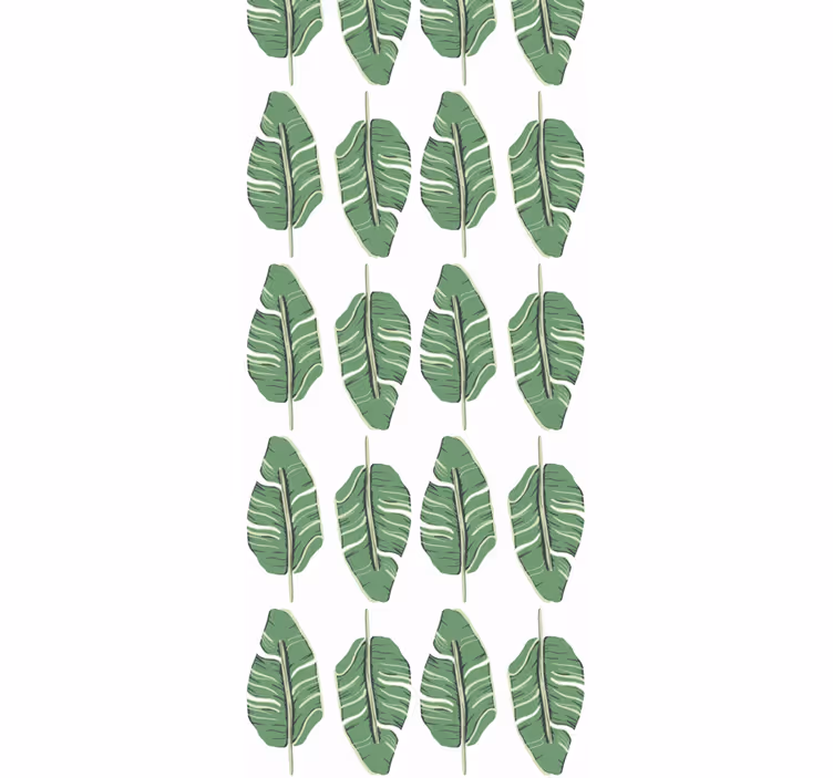 Bladgroene elegantie behang bladeren - TenStickers