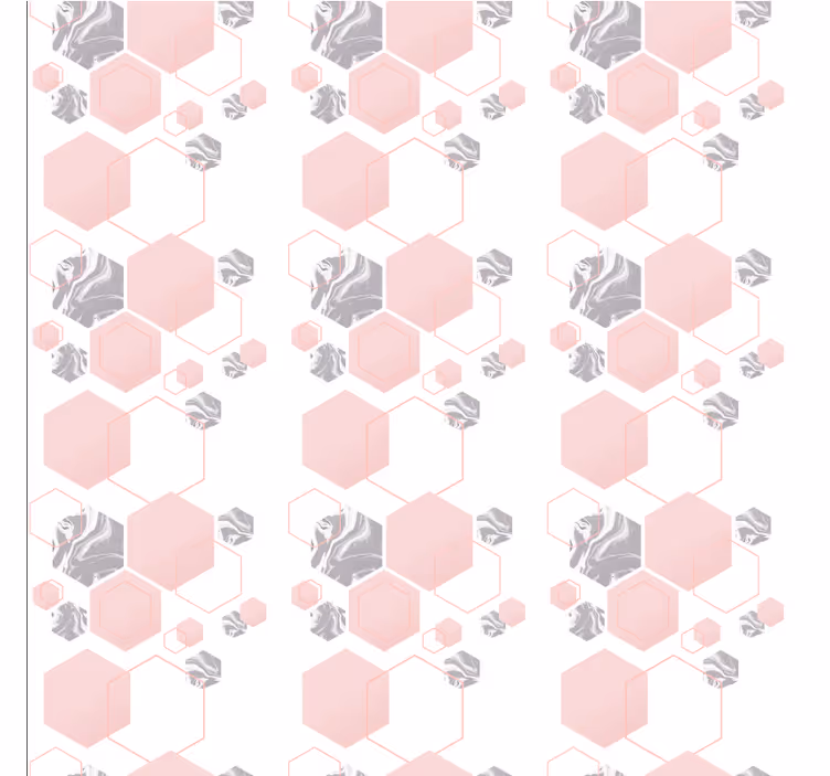 Honingraatpatroon ontwerp behang geometrisch - TenStickers