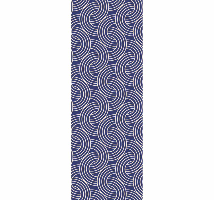 Elegante spiraalvormige golven behang geometrisch - TenStickers