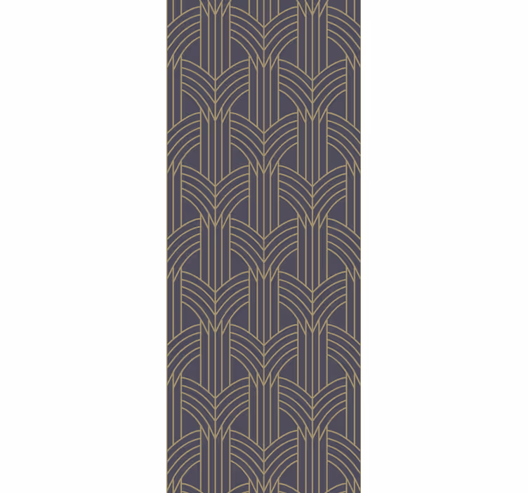 Art déco-stijl behang woonkamer - TenStickers