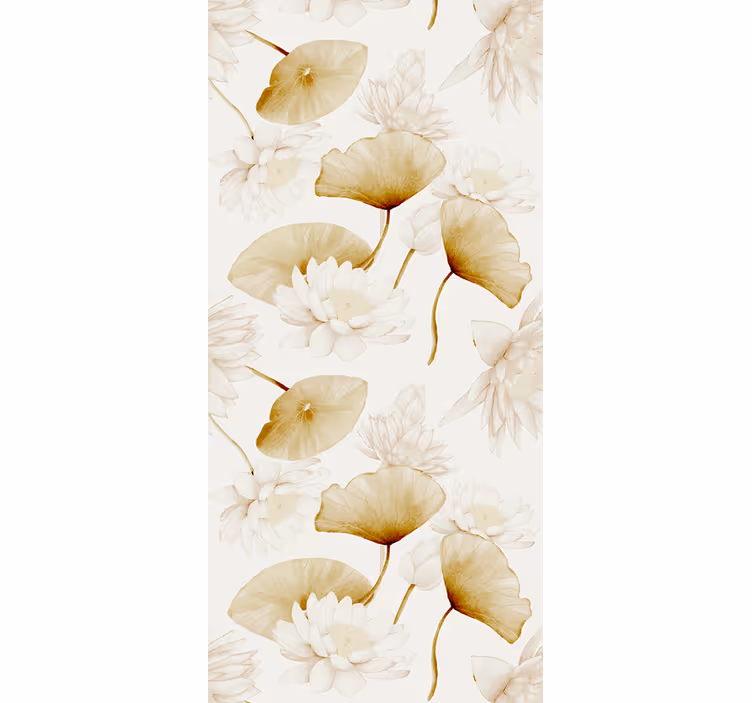 Bloemen behang bloemig botanisch ontwerp - TenStickers