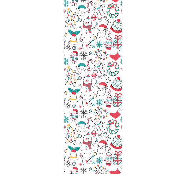 Feestelijke wintermomenten behang kerst - TenStickers