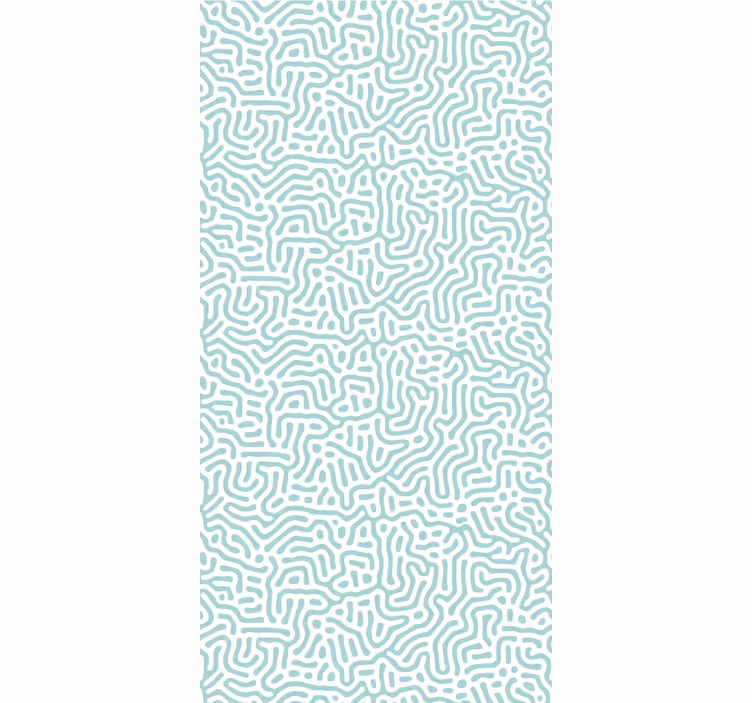 Golvende lijnkunst behang geometrisch - TenStickers