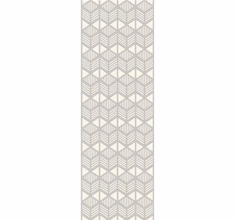 Neutraal chevron-raster behang geometrisch - TenStickers