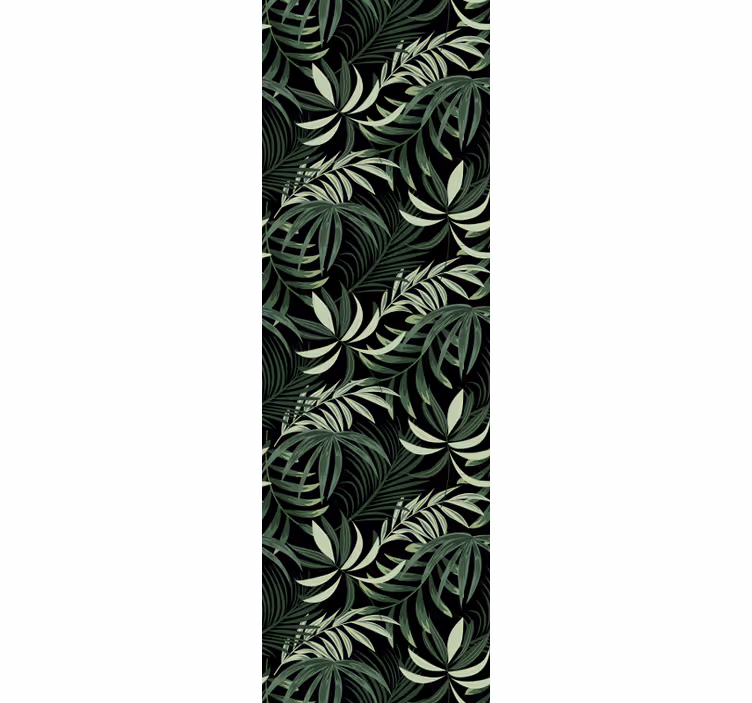Tropische bladschikking jungle behang - TenStickers