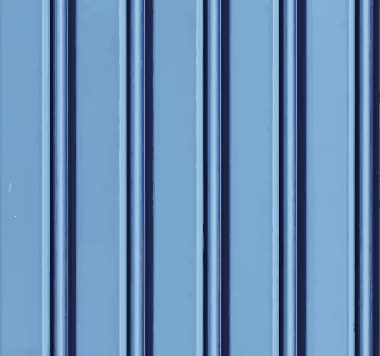 Verticale blauwe strepen behang print - TenStickers