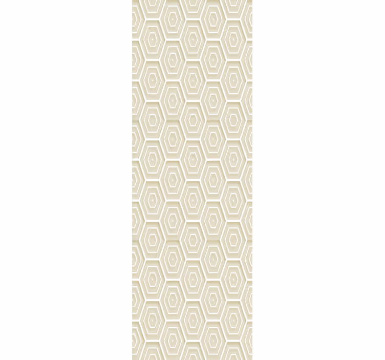 Hexagonale structuur behang geometrisch - TenStickers