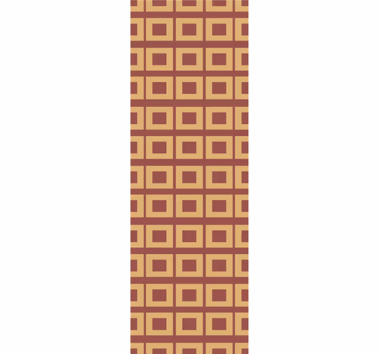 Retro geometrische blokken behang vierkantjes - TenStickers