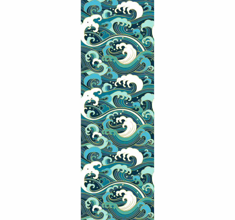Elegante oceaan golven behangpapier natuur - TenStickers