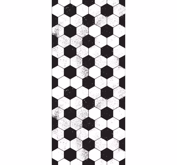 Zeshoekige vormen behang geometrisch - TenStickers