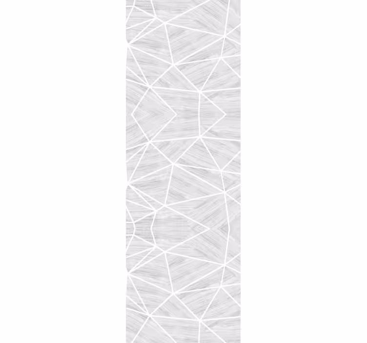 Grijze lijnen over behang geometrisch - TenStickers