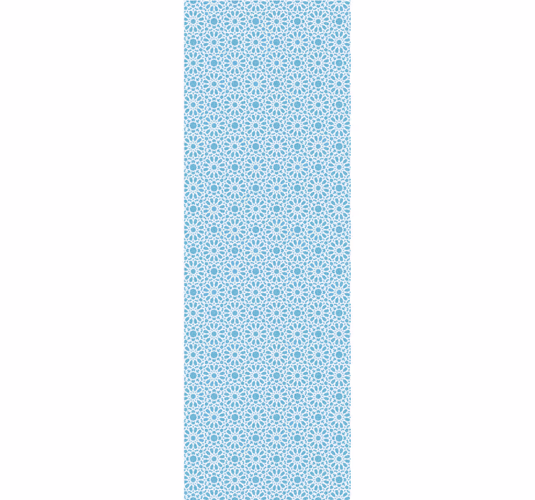 Blauwe geometrische vormen behang tegels - TenStickers