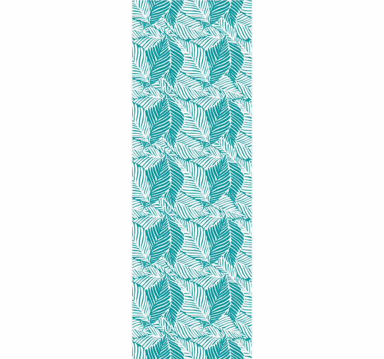 Tropische bladcompositie behang bladeren - TenStickers