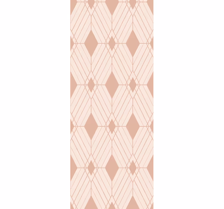 Pastel deco diamanten behang geometrisch - TenStickers