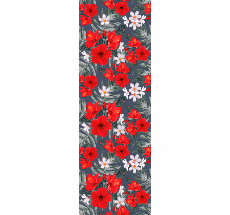 Levendige bloemenpracht bloemen behang - TenStickers