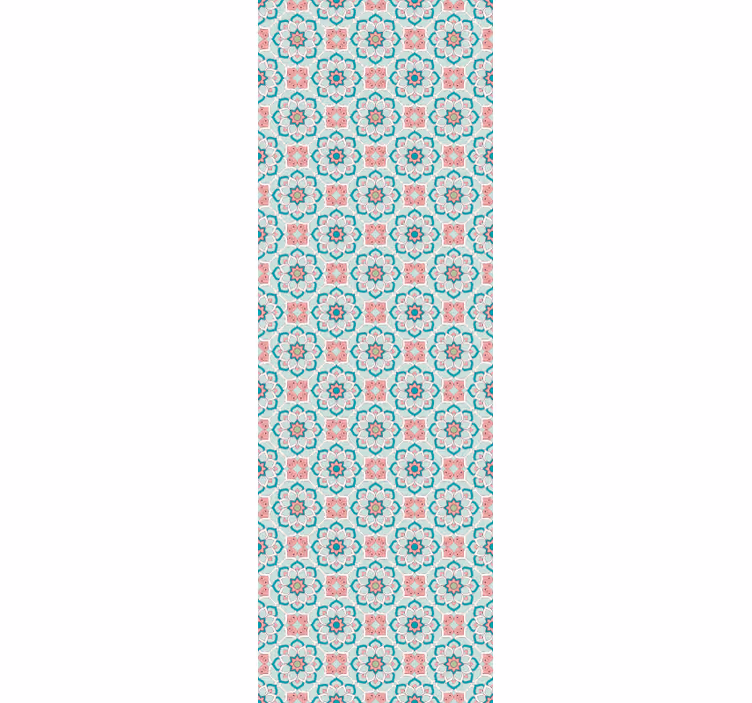 Bloem en ster behang bloemsierkunst - TenStickers
