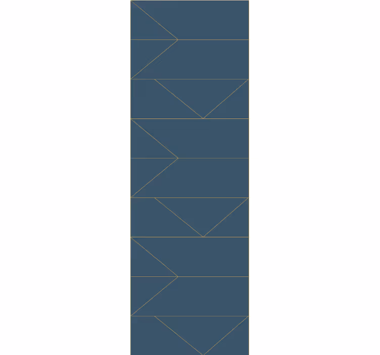 Geometrische pijlvormen behang woonkamer - TenStickers