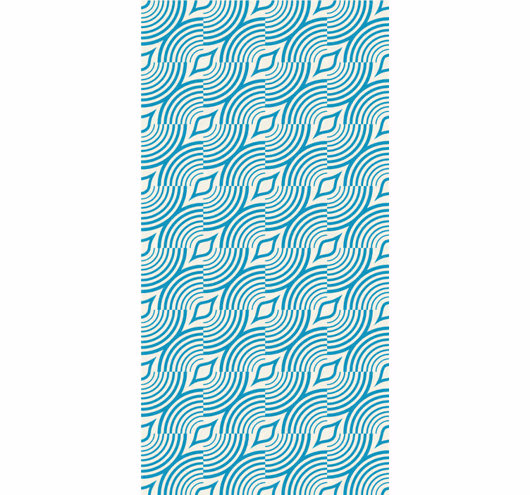 Vloeiende golfvormen behang abstract - TenStickers