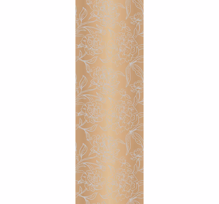 Delicate bloemenaccenten behang bloemsierkunst - TenStickers