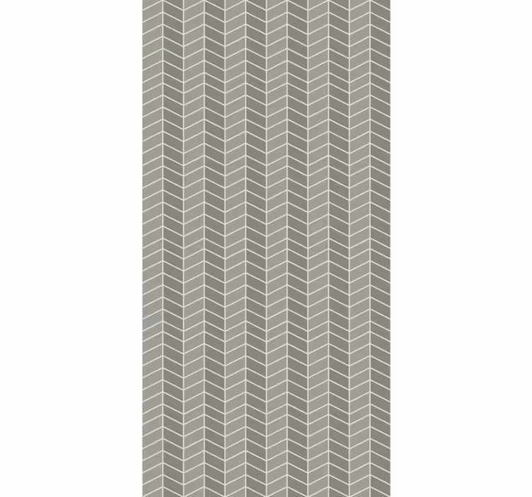 Beige chevronmotief behang geometrisch - TenStickers