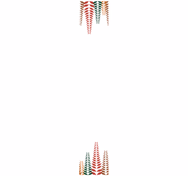 Elegante varenvormen bloemen behang - TenStickers