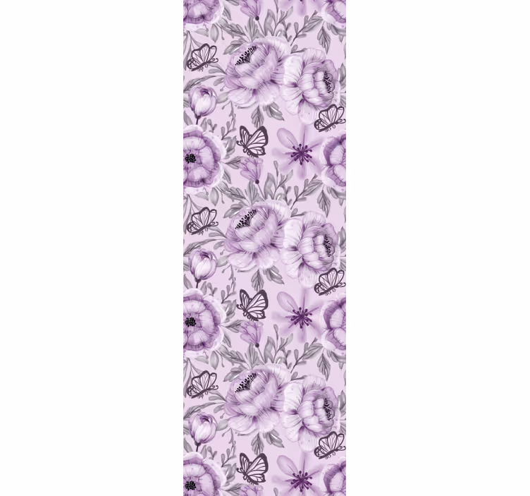 Bloemstuk met vlinders bloemen behang - TenStickers