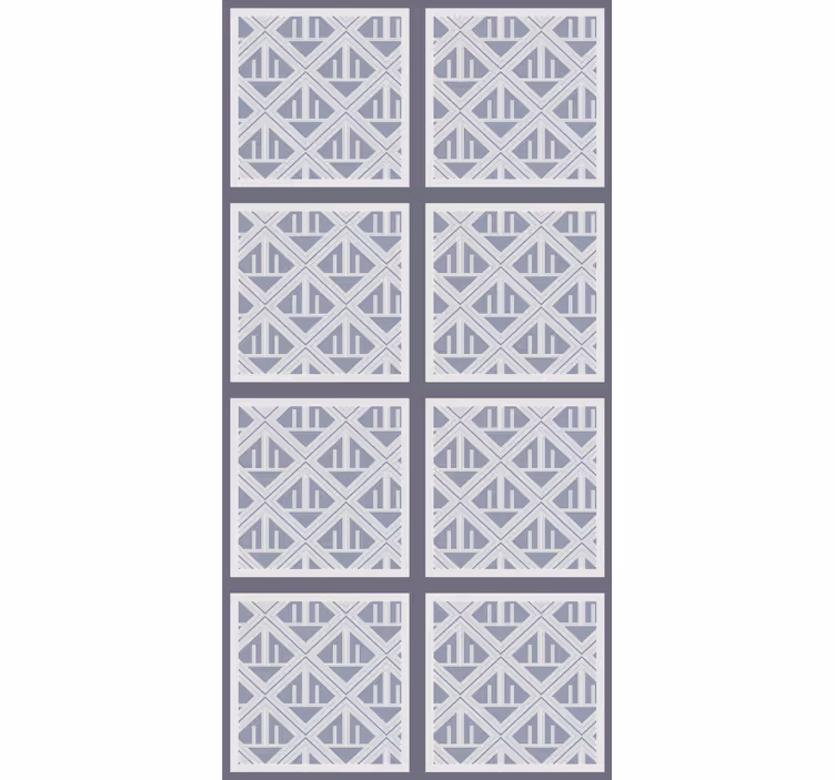 Geometrische blokindeling behang print - TenStickers