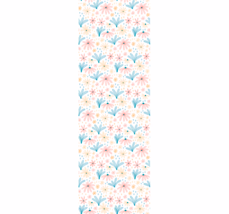 Bloementuin vibes bloemen behang - TenStickers