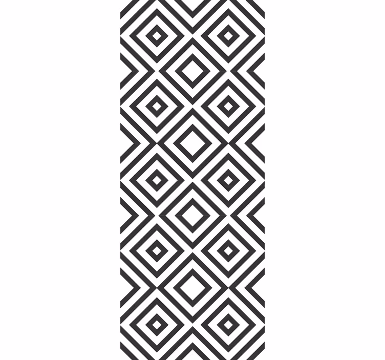 Ruitvormige opstelling behang geometrisch - TenStickers