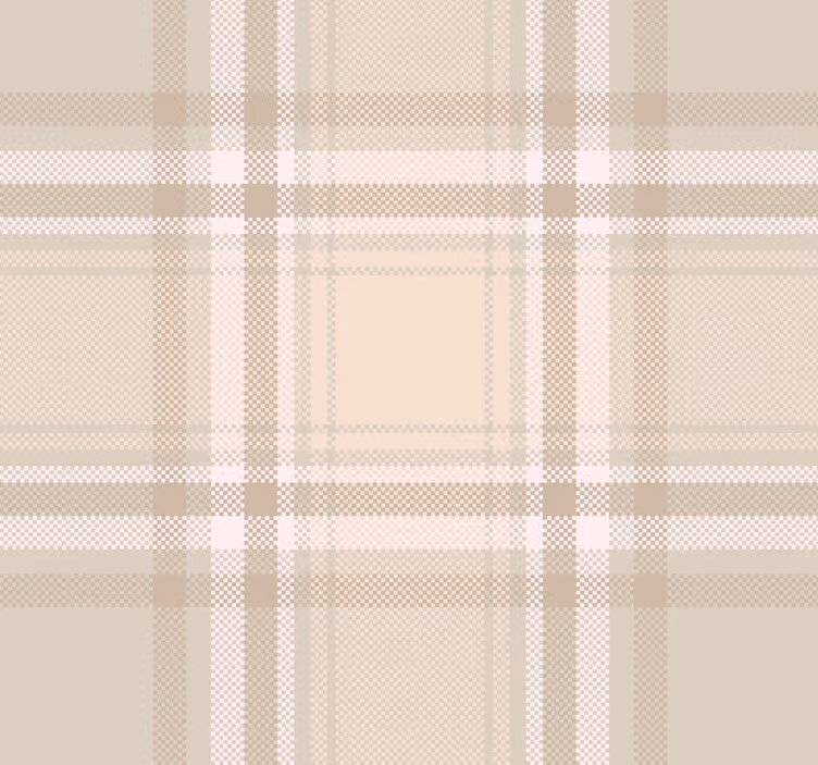 burberry -patroon behang woonkamer - TenStickers