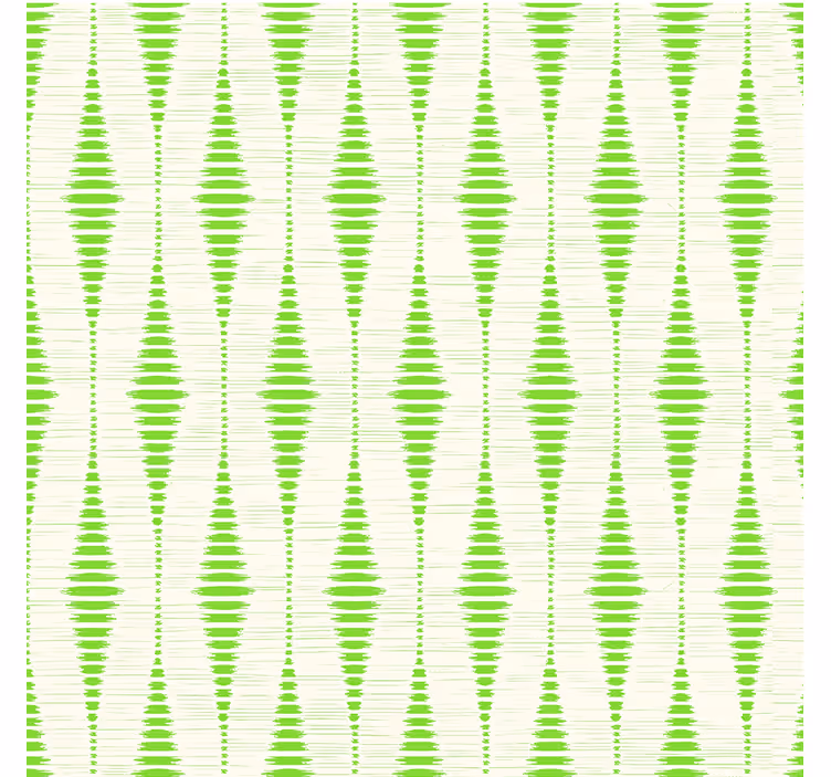 Groene rabaul ikat geometrisch behang - TenStickers