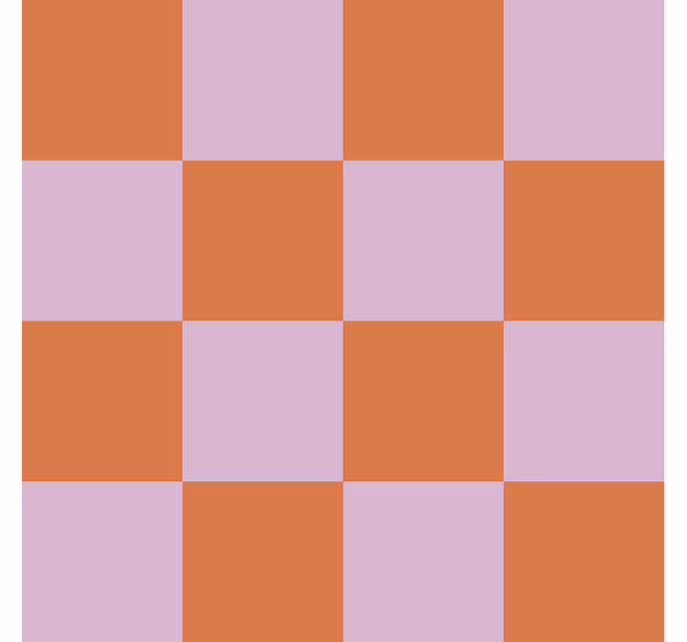 Oranje tinten motief behang tegels - TenStickers