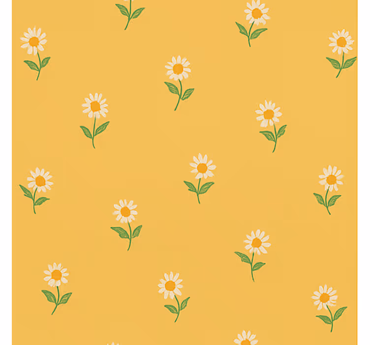 Madeliefjeskwekerij uit de jaren 40 vintage behang  - TenStickers