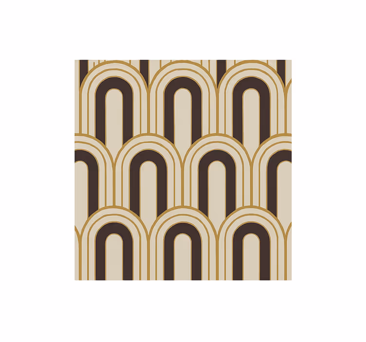 Art-decobogen uit de jaren 70 behang anders vintage - TenStickers