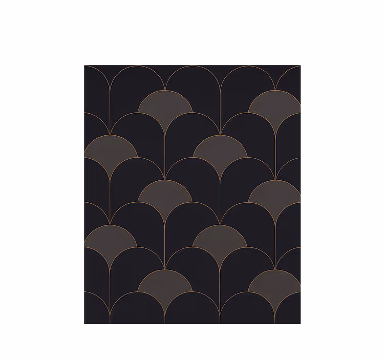 Bogenontwerp uit de jaren 20 behang anders vintage - TenStickers