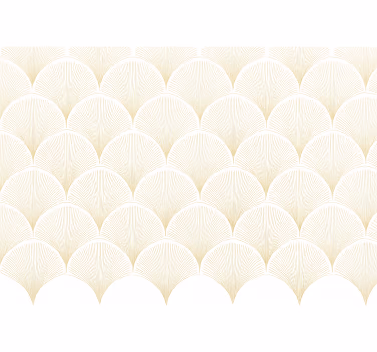 Ginkgo waaierpatroon behang werkkamer - TenStickers