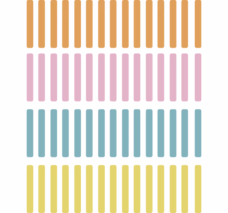 Behang geometrisch gekleurde confetti-sticks - TenStickers
