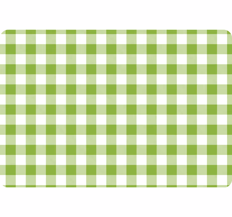 Behang geometrisch groen geruit plaid ontwerp - TenStickers