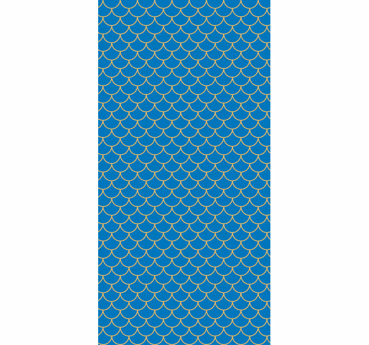 Behang woonkamer met golvende patroonafwerking - TenStickers