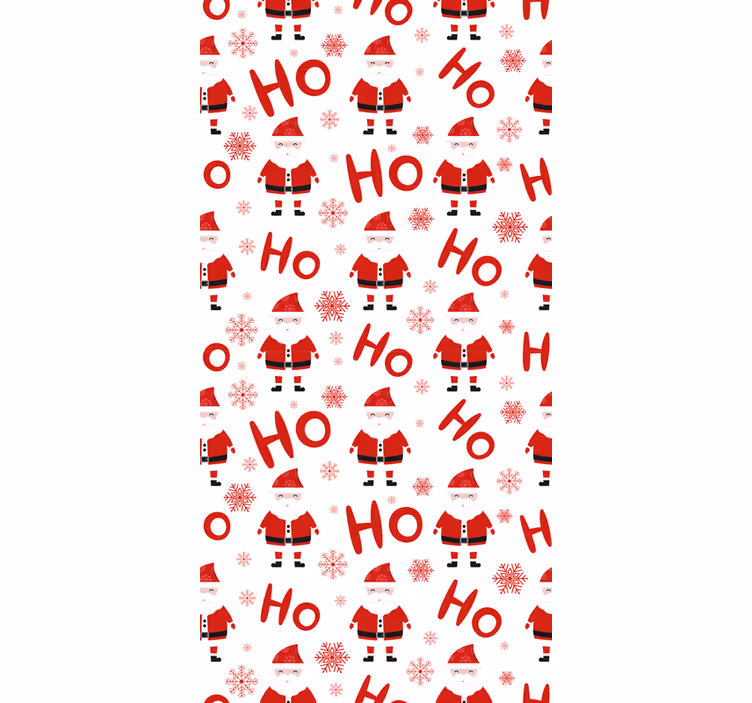 Behang kerst kerstman hohoho - TenStickers