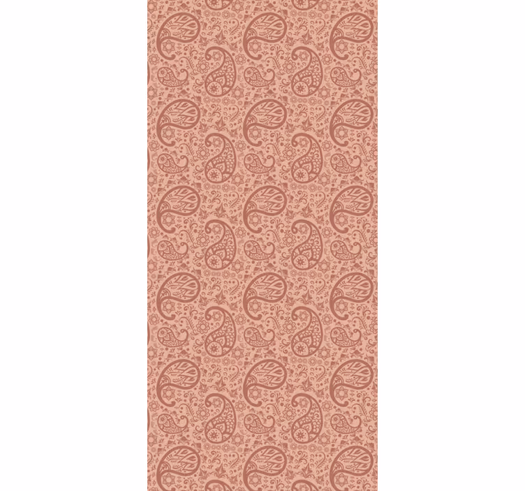 Behang woonkamer elegant paisleypatroon - TenStickers