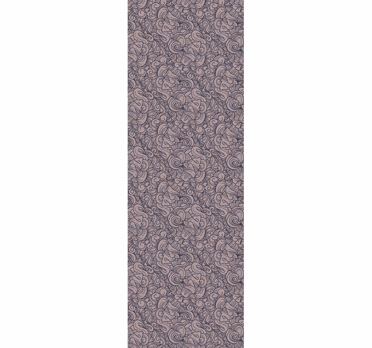 Behang woonkamer abstract paisley patroon - TenStickers