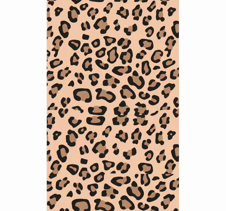 Behang woonkamer modern luipaardprint - TenStickers