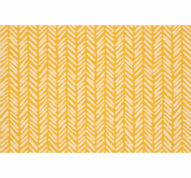 Behang woonkamer gele chevron visgraat - TenStickers