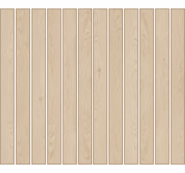 Behang woonkamer licht eiken latten - TenStickers