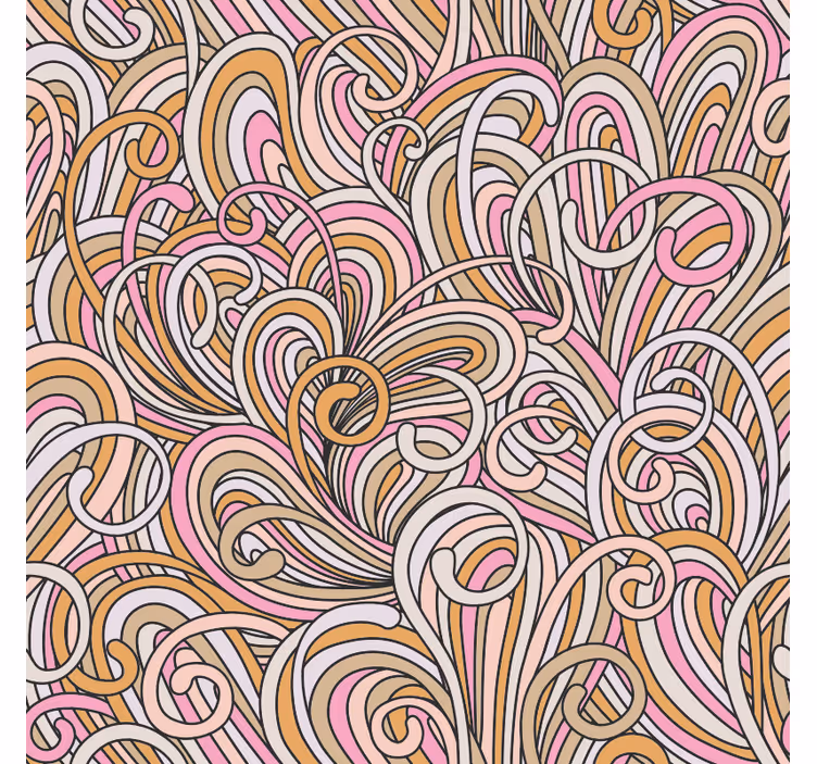 Slaapkamer behang met kallax abstract - TenStickers