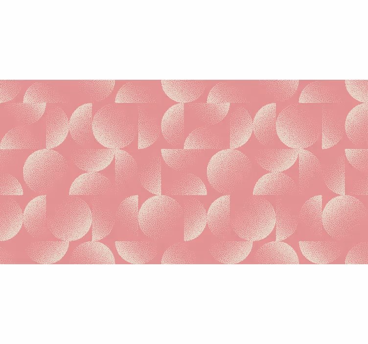 Behangpapier slaapkamer pastel halfronden - TenStickers