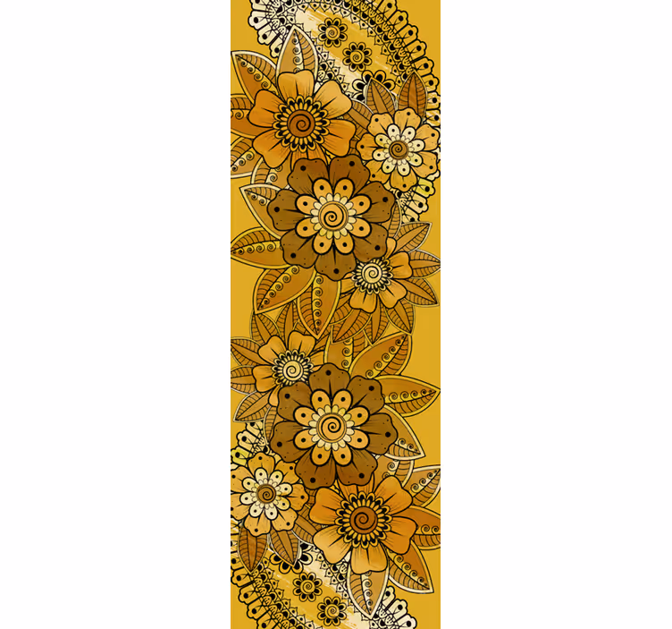 Behang bloemsierkunst pailey indische stijl - TenStickers