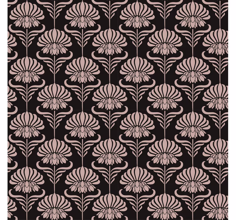 Barok behangpapier met jugendstil motieven - TenStickers